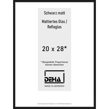 Alu-Rahmen Deha Profil II 20 x 28 Schwarz Reflo 0002RG-007-SCMA