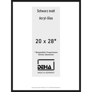 Alu-Rahmen Deha Profil II 20 x 28 Schwarz Acryl 0002AG-007-SCMA