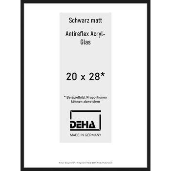 Alu-Rahmen Deha Profil II 20 x 28 Schwarz AR-Acryl 0002EA-007-SCMA