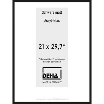 Alu-Rahmen Deha Profil II 21 x 29,7 Schwarz Acryl 0002AG-001-SCMA