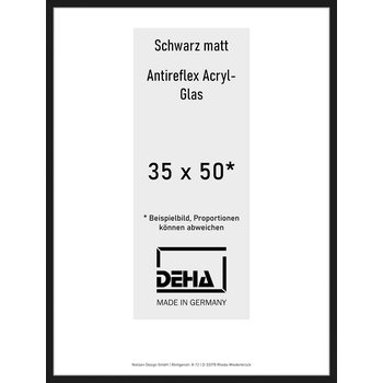 Alu-Rahmen Deha Profil II 35 x 50 Schwarz AR-Acryl 0002EA-012-SCMA