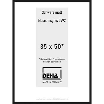 Alu-Rahmen Deha Profil II 35 x 50 Schwarz M.UV92 0002MG-012-SCMA
