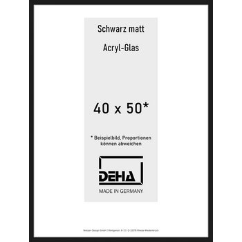 Alu-Rahmen Deha Profil II 40 x 50 Schwarz Acryl 0002AG-015-SCMA