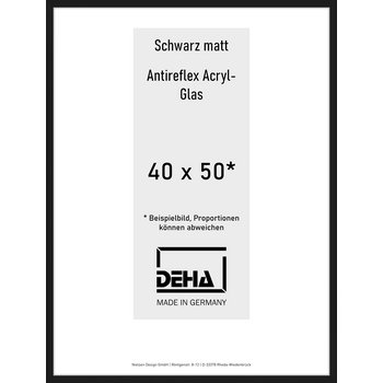 Alu-Rahmen Deha Profil II 40 x 50 Schwarz AR-Acryl 0002EA-015-SCMA