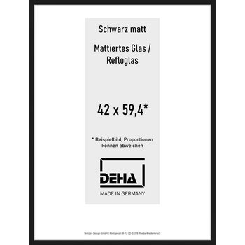 Alu-Rahmen Deha Profil II 42 x 59,4 Schwarz Reflo 0002RG-003-SCMA