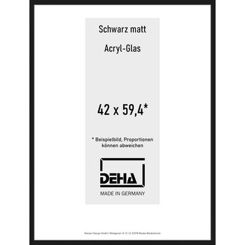 Alu-Rahmen Deha Profil II 42 x 59,4 Schwarz Acryl 0002AG-003-SCMA