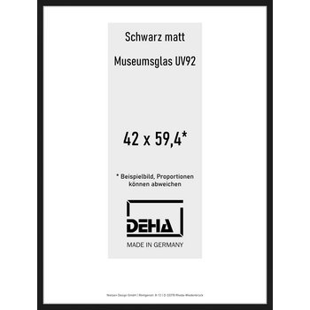 Alu-Rahmen Deha Profil II 42 x 59,4 Schwarz M.UV92 0002MG-003-SCMA