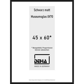 Alu-Rahmen Deha Profil II 45 x 60 Schwarz M.UV70 0002M6-016-SCMA