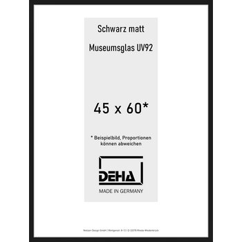 Alu-Rahmen Deha Profil II 45 x 60 Schwarz M.UV92 0002MG-016-SCMA