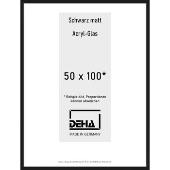 Alu-Rahmen Deha Profil II 50 x 100 Schwarz Acryl 0002AG-044-SCMA
