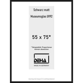 Alu-Rahmen Deha Profil II 55 x 75 Schwarz M.UV92 0002MG-022-SCMA