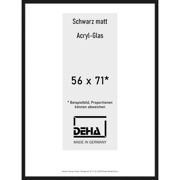 Alu-Rahmen Deha Profil II 56 x 71 Schwarz Acryl 0002AG-023-SCMA
