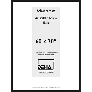 Alu-Rahmen Deha Profil II 60 x 70 Schwarz AR-Acryl 0002EA-025-SCMA