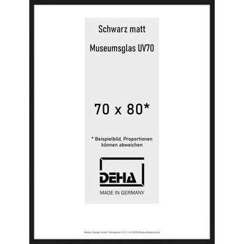 Alu-Rahmen Deha Profil II 70 x 80 Schwarz M.UV70 0002M6-031-SCMA
