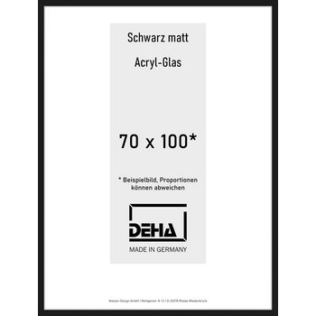 Alu-Rahmen Deha Profil II 70 x 100 Schwarz Acryl 0002AG-033-SCMA