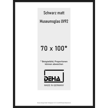 Alu-Rahmen Deha Profil II 70 x 100 Schwarz M.UV92 0002MG-033-SCMA