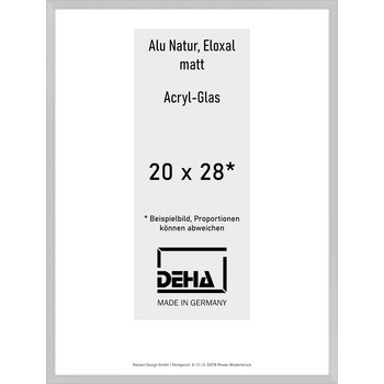 Alu-Rahmen Deha Profil V 20 x 28 Alu Natur Acryl 0005AG-007-NAMA