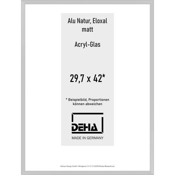 Alu-Rahmen Deha Profil V 29,7 x 42 Alu Natur Acryl 0005AG-002-NAMA