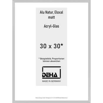 Alu-Rahmen Deha Profil V 30 x 30 Alu Natur Acryl 0005AG-010-NAMA