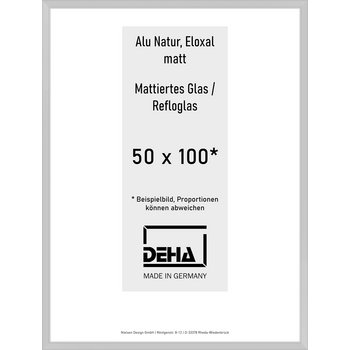 Alu-Rahmen Deha Profil V 50 x 100 Alu Natur Reflo 0005RG-044-NAMA
