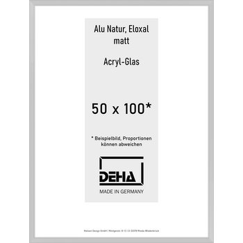 Alu-Rahmen Deha Profil V 50 x 100 Alu Natur Acryl 0005AG-044-NAMA