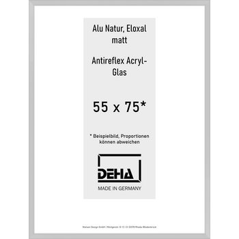 Alu-Rahmen Deha Profil V 55 x 75 Alu Natur AR-Acryl 0005EA-022-NAMA