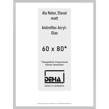 Alu-Rahmen Deha Profil V 60 x 80 Alu Natur AR-Acryl 0005EA-027-NAMA