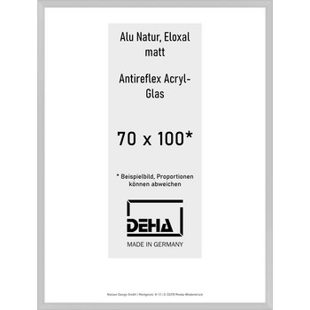 Alu-Rahmen Deha Profil V 70 x 100 Alu Natur AR-Acryl 0005EA-033-NAMA
