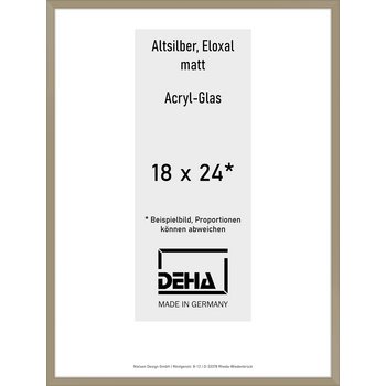 Alu-Rahmen Deha Profil V 18 x 24 Altsilber Acryl 0005AG-006-ALTS
