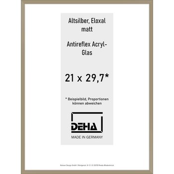 Alu-Rahmen Deha Profil V 21 x 29,7 Altsilber AR-Acryl 0005EA-001-ALTS