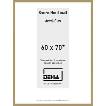 Alu-Rahmen Deha Profil V 60 x 70 Bronze Acryl 0005AG-025-BRON