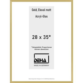 Alu-Rahmen Deha Profil V 28 x 35 Gold Acryl 0005AG-009-GOMA