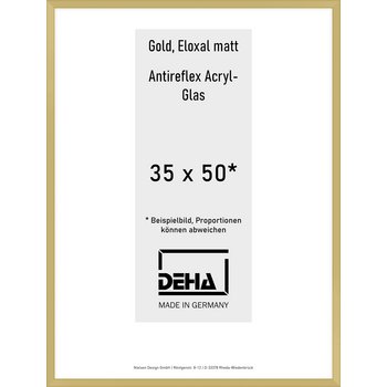 Alu-Rahmen Deha Profil V 35 x 50 Gold AR-Acryl 0005EA-012-GOMA