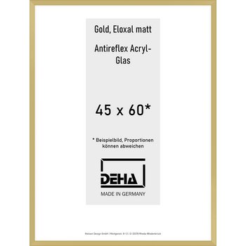 Alu-Rahmen Deha Profil V 45 x 60 Gold AR-Acryl 0005EA-016-GOMA