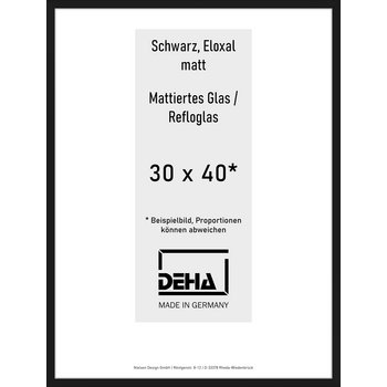 Alu-Rahmen Deha Profil V 30 x 40 Schwarz Reflo 0005RG-011-SCMA