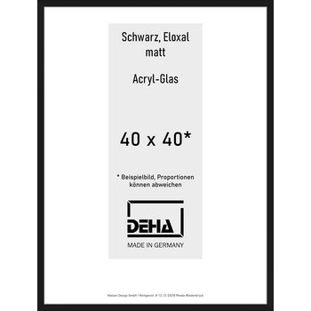 Alu-Rahmen Deha Profil V 40 x 40 Schwarz Acryl 0005AG-014-SCMA