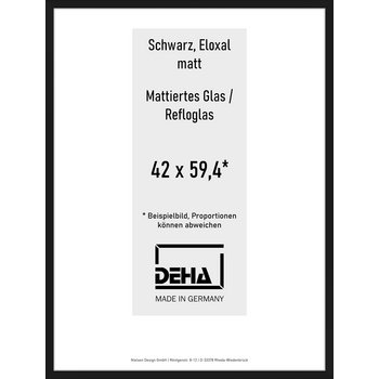 Alu-Rahmen Deha Profil V 42 x 59,4 Schwarz Reflo 0005RG-003-SCMA