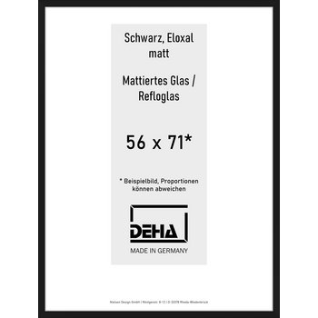 Alu-Rahmen Deha Profil V 56 x 71 Schwarz Reflo 0005RG-023-SCMA