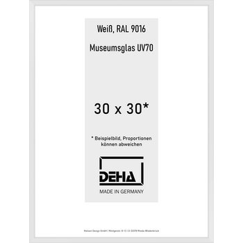 Alu-Rahmen Deha Profil V 30 x 30 Weiß M.UV70 0005M6-010-9016