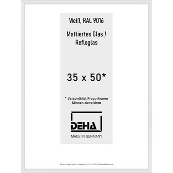 Alu-Rahmen Deha Profil V 35 x 50 Weiß Reflo 0005RG-012-9016