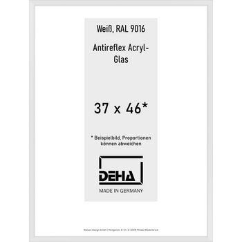 Alu-Rahmen Deha Profil V 37 x 46 Weiß AR-Acryl 0005EA-013-9016