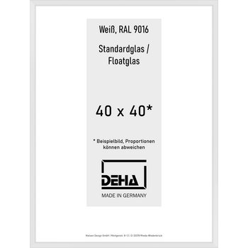 Alu-Rahmen Deha Profil V 40 x 40 Weiß Float 0005NG-014-9016