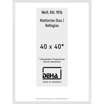 Alu-Rahmen Deha Profil V 40 x 40 Weiß Reflo 0005RG-014-9016