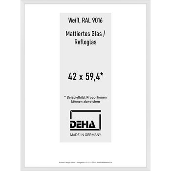 Alu-Rahmen Deha Profil V 42 x 59,4 Weiß Reflo 0005RG-003-9016