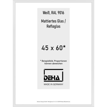 Alu-Rahmen Deha Profil V 45 x 60 Weiß Reflo 0005RG-016-9016