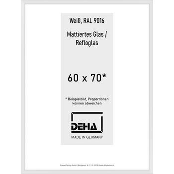 Alu-Rahmen Deha Profil V 60 x 70 Weiß Reflo 0005RG-025-9016