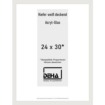 Holz-Rahmen Deha A 25 24 x 30 Kiefer weiß deckend Acryl 0A25AG-008-KWDE