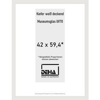 Holz-Rahmen Deha A 25 42 x 59,4 Kiefer weiß deckend M.UV70 0A25M6-003-KWDE