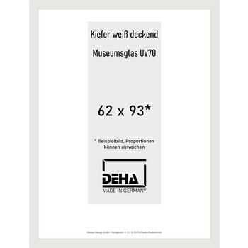 Holz-Rahmen Deha A 25 62 x 93 Kiefer weiß deckend M.UV70 0A25M6-030-KWDE