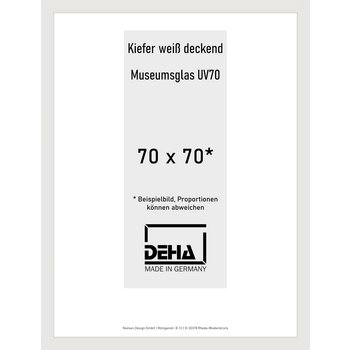 Holz-Rahmen Deha A 25 70 x 70 Kiefer weiß deckend M.UV70 0A25M6-046-KWDE